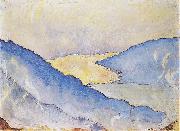 Abendnebel am Thunersee Ferdinand Hodler